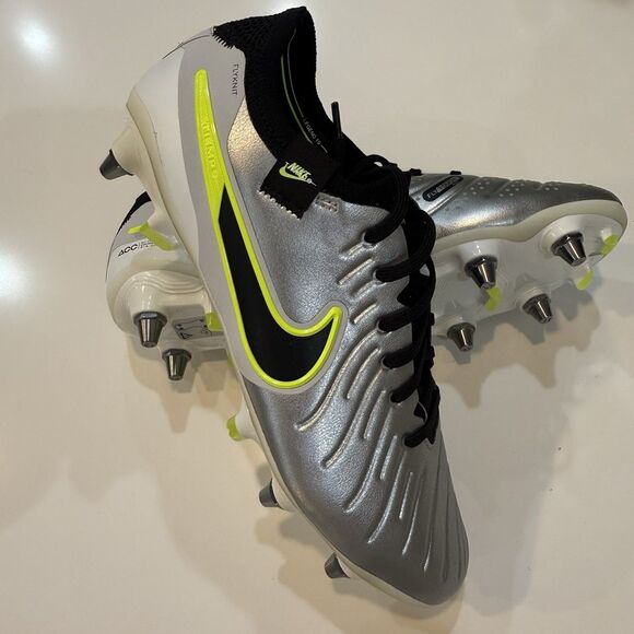 Nike Mens Tiempo Legend 10 Elite SG PRO Soccer Cleats Silver Size 7 FN7283-001 main image 6